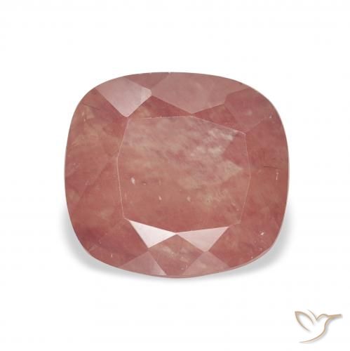 2.46ct Natural Rosa rosado Labradorita Andesina, Forma Cojín, Transparente