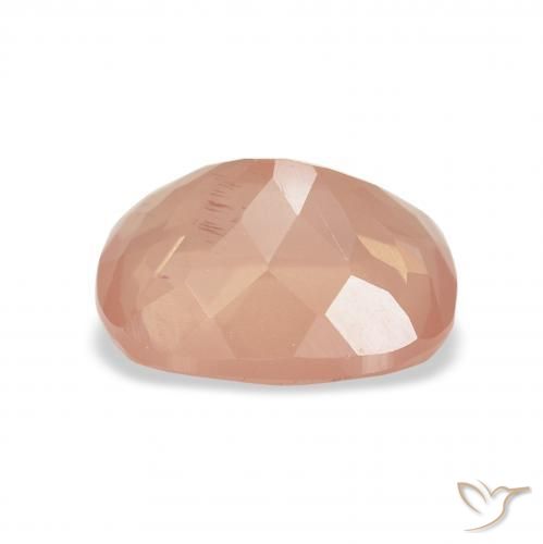 Labradorita Andesina Naranja rojizo claro natural de 2.28 ct, Forma Cojín, Transparente