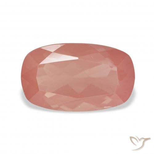 3.22ct Natural Rosado frambuesa Labradorita Andesina, Forma Cojín, Transparente