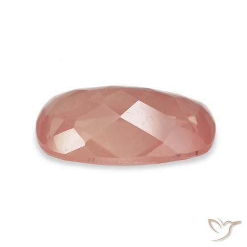 Labradorita Andesina Rosado frambuesa natural de 3.22 ct, Forma Cojín, Transparente
