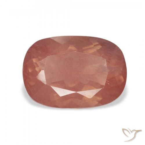 2.89ct Natural Rosado frambuesa Labradorita Andesina, Forma Cojín, Transparente