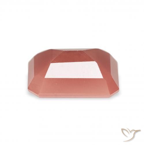 Labradorita Andesina Rojo medio natural de 1.83 ct, Corte Octágono / Esmeralda, Translúcido