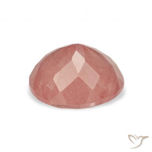 Labradorita Andesina Naranja rojizo pálido natural de 2.25 ct, Ovalada, Translúcido