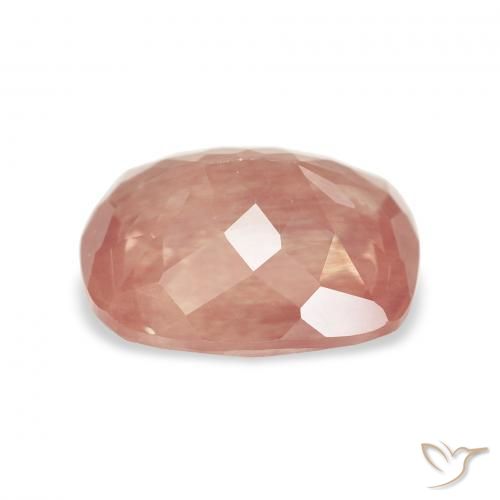 Labradorita Andesina Rojo medio natural de 2.68 ct, Forma Cojín, Transparente