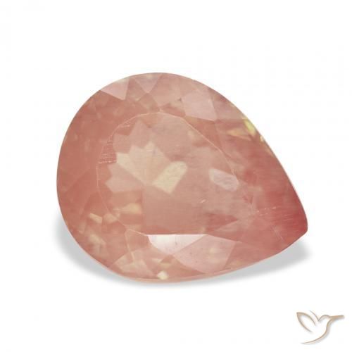 Labradorita Andesina Rojo medio natural de 3.24 ct, En forma de pera, Transparente