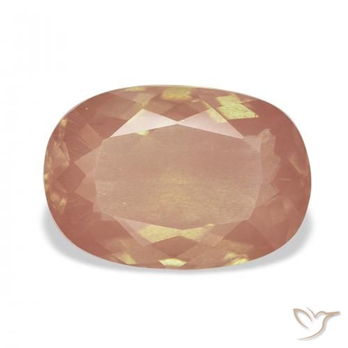 4.90ct Naranja sidra Labradorita Andesina, Forma Cojín, Transparente