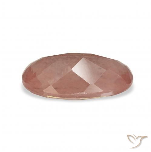 Labradorita Andesina Naranja medio natural de 3.04 ct, Ovalada, Transparente