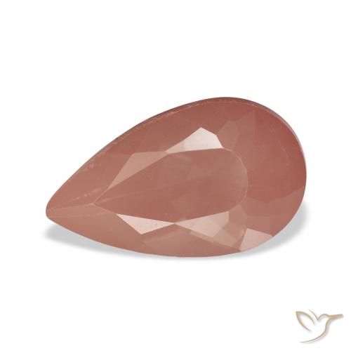 3.96ct Natural Rojo medio Labradorita Andesina, En forma de pera, Transparente