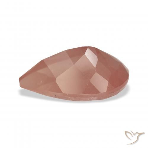 Labradorita Andesina Rojo medio natural de 3.96 ct, En forma de pera, Transparente