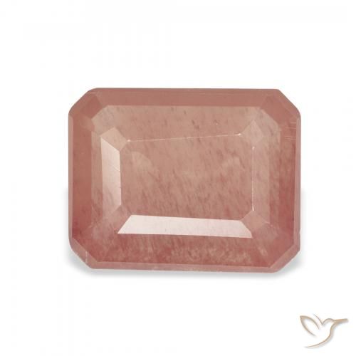 2.49ct Rojo medio Labradorita Andesina, corte esmeralda, Transparente