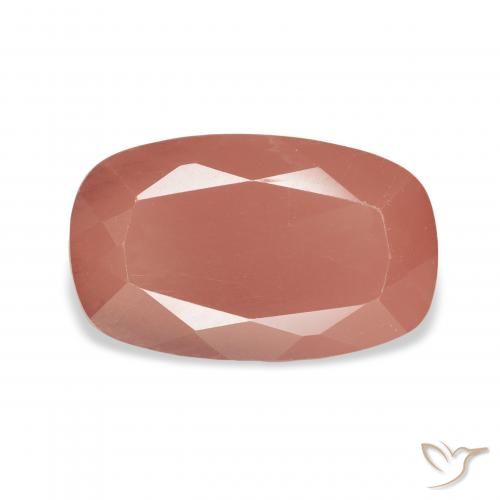 4.45ct Rosado frambuesa Labradorita Andesina, Forma Cojín, Translúcido