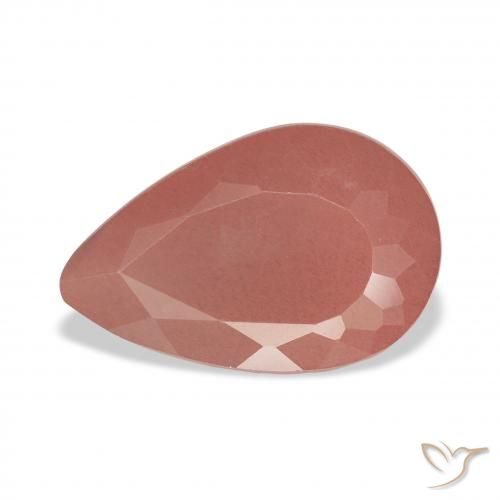 4.15ct Rosado medio Labradorita Andesina, En forma de pera, Translúcido