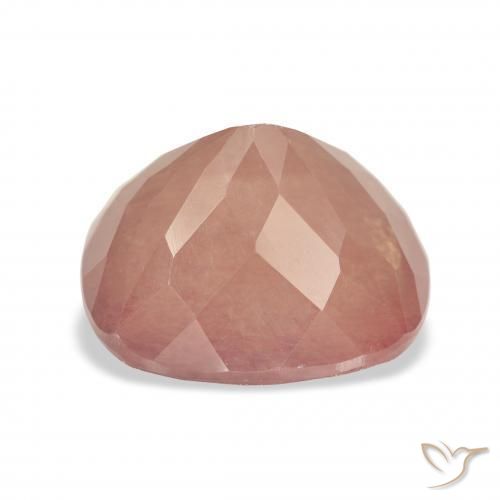 Labradorita Andesina Rosado naranja natural de 5.25 ct, Forma Cojín, Transparente