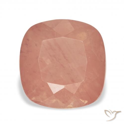 3.66ct Naranja rojizo Labradorita Andesina, Forma Cojín, Transparente