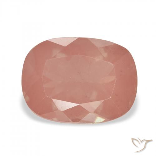 2.40ct Naranja rojizo Labradorita Andesina, Forma Cojín, Transparente