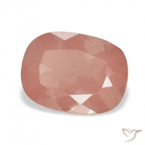 Labradorita Andesina Naranja rojizo natural de 2.40 ct, Forma Cojín, Transparente