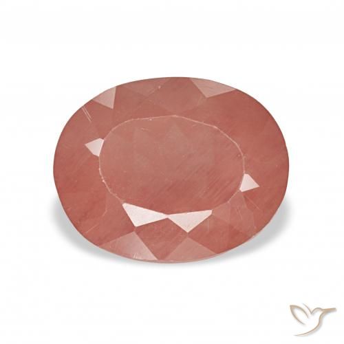 2.75ct Rojo medio Labradorita Andesina, Ovalada, Transparente
