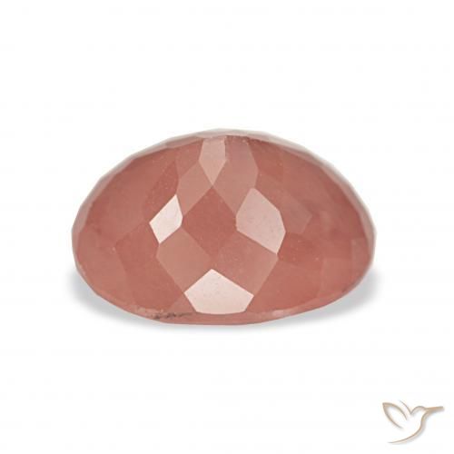 Labradorita Andesina Rojo medio natural de 2.75 ct, Ovalada, Transparente