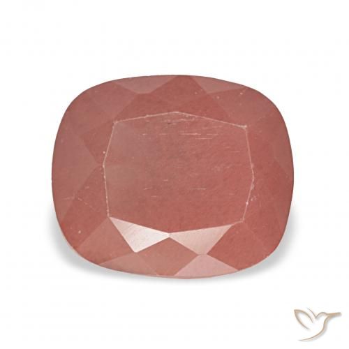 2.63ct Rojo medio Labradorita Andesina, Forma Cojín, Translúcido