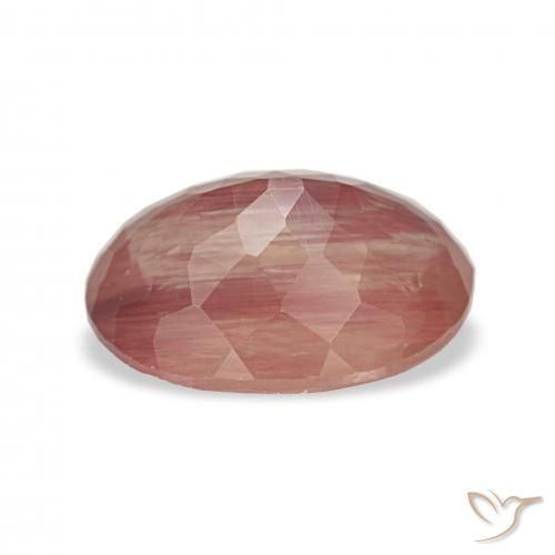 Labradorita Andesina Rojo sangre natural de 2.06 ct, Ovalada, Transparente