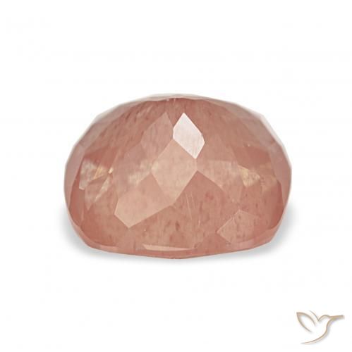 Labradorita Andesina Naranja rojizo natural de 2.25 ct, Forma Cojín, Transparente