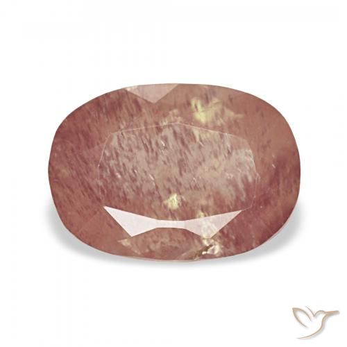 2.25ct Rojo sangre Labradorita Andesina, Forma Cojín, Transparente