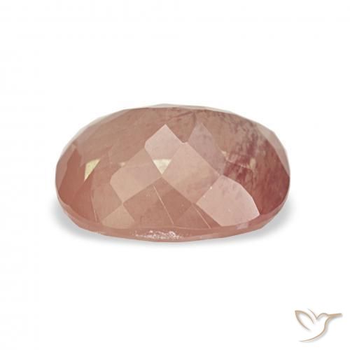 Labradorita Andesina Naranja rojizo natural de 2.06 ct, Forma Cojín, Transparente