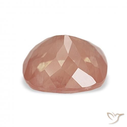 Labradorita Andesina Naranja rojizo natural de 2.54 ct, Forma Cojín, Transparente