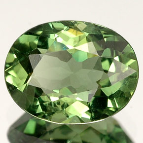 Apatita verde natural de 1,38 ct, corte óvalo, VVS-VS