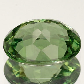 Apatita verde natural de 1,38 ct, corte óvalo, VVS-VS