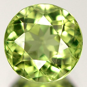 Apatita verde natural de 1,10 ct, corte redondo, VS