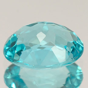 Apatita azul natural de 1,36 ct, corte óvalo, VS