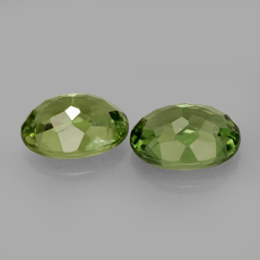 Gemas de apatita verde natural de  ct, corte óvalo, VS
