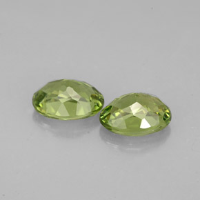 Gemas de apatita verde natural de  ct, corte óvalo, VS
