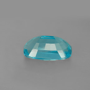 Apatita azul natural de 4,69 ct, corte cojín, VS-SI