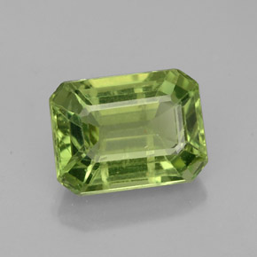 Apatito Verde natural de 1.90 ct, corte esmeralda, VS-SI