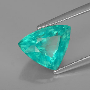 Apatita verde natural de 2,58 ct, trillón, VS