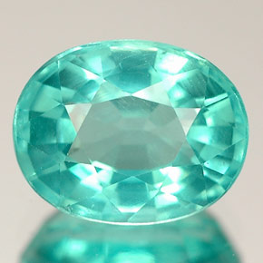 Apatita verde natural de 2,57 ct, corte óvalo, VS