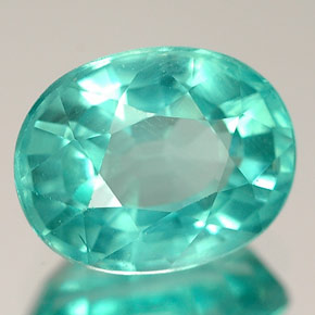 Apatita verde natural de 2,57 ct, corte óvalo, VS