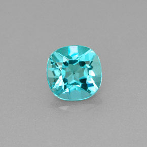 Apatita verde natural de 0,99 ct, corte cojín, VS