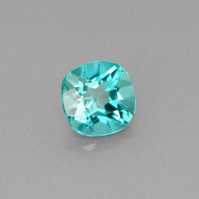Apatita verde natural de 0,99 ct, corte cojín, VS