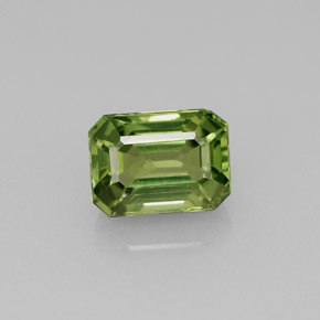 Apatita verde natural de 1,81 ct, corte esmeralda, VS