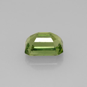 Apatita verde natural de 1,81 ct, corte esmeralda, VS