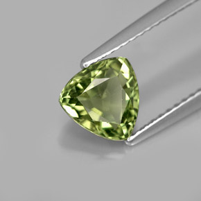 Apatita verde natural de 1,44 ct, trillón, VS