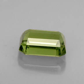 Apatita verde natural de 1,88 ct, corte esmeralda, VS