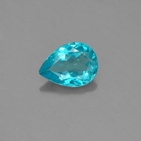 Apatito Azul claro natural de 0.79 ct, En forma de pera, VVS-VS