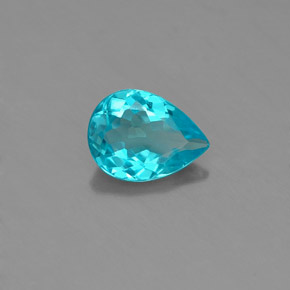 Apatito Azul claro natural de 0.79 ct, En forma de pera, VVS-VS