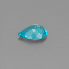 Apatito Azul claro natural de 0.79 ct, En forma de pera, VVS-VS