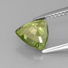 Apatita verde natural de 1,30 ct, trillón, VVS-VS