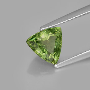 Apatita verde natural de 1,20 ct, trillón, VS